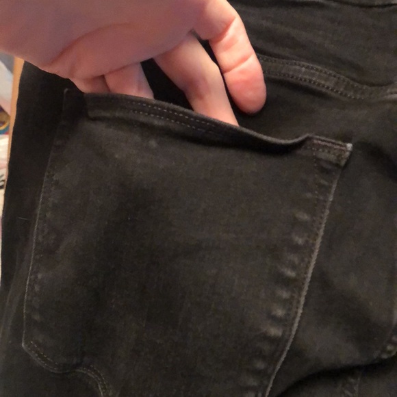 Super Skinny High Waist Ankle Length Black Denim Pants size 31 - Picture 5 of 8